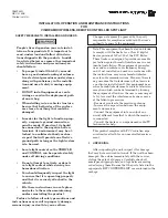 Preview for 1 page of Federal Signal Corporation VISIBEAM II Installation, Operation And Maintenance Instructions