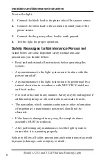 Preview for 8 page of Federal Signal Corporation VITALITE 121A Installation And Maintenance Instructions Manual