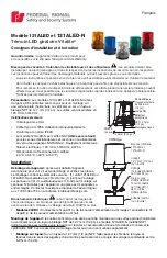 Предварительный просмотр 5 страницы Federal Signal Corporation Vitalite 121ALED Installation And Maintenance Instructions Manual