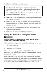 Preview for 10 page of Federal Signal Corporation WV450XL Series Installation And Maintenance Instructions Manual