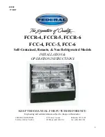 Federal FCCR-4 Installation & Operation Instructions предпросмотр