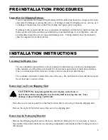 Предварительный просмотр 5 страницы Federal FCCR-4 Installation & Operation Instructions