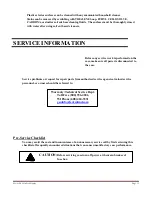 Предварительный просмотр 15 страницы Federal SN4CD Installation & Operation Instructions