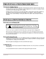 Предварительный просмотр 5 страницы Federal SN4HD Installation & Operation Instructions