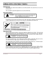 Предварительный просмотр 8 страницы Federal SN4HD Installation & Operation Instructions