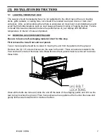 Предварительный просмотр 7 страницы Federal VHSS Series Installation & Operation Instructions