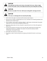 Предварительный просмотр 21 страницы Federal VHSS Series Installation & Operation Instructions