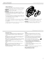 Preview for 9 page of Feel Good mr. steam AirButler Installation, Operation & Maintenance Manual