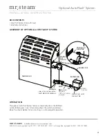 Preview for 30 page of Feel Good mr. steam AirButler Installation, Operation & Maintenance Manual