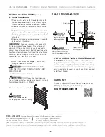 Preview for 12 page of Feel Good mr steam Fifth Avenue H542 Installation, Operation And Maintenance Manual