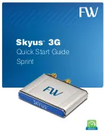 Предварительный просмотр 1 страницы Feeney Wireless Skyus 3G Sprint Quick Start Manual