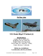 Предварительный просмотр 1 страницы Fei Bao MiG-21 Fishbed Instruction Manual