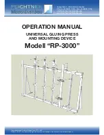 FEICHTNER RP-3000 Operation Manual предпросмотр