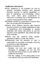 Preview for 8 page of Feider Machines FAS3000-A Instruction Manual