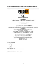 Preview for 23 page of Feider Machines FBT400-1 Original Instructions Manual