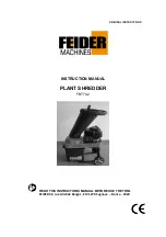 Preview for 1 page of Feider Machines FBT70-2 Instruction Manual