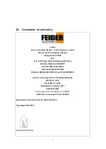 Preview for 15 page of Feider Machines FC200L Instruction Manual