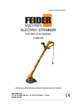 Feider Machines FCBE350 Instruction Manual preview