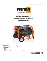 Предварительный просмотр 1 страницы Feider Machines FG4500 Instruction Manual