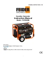 Feider Machines FG7000RE Instruction Manual preview