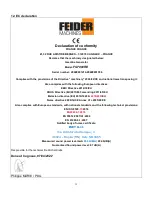 Preview for 32 page of Feider Machines FG7000RE Instruction Manual