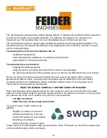 Preview for 30 page of Feider Machines FG8500RS Instruction Manual