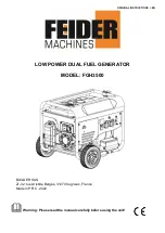 Feider Machines FGH3500 Original Instructions Manual preview