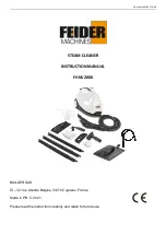 Feider Machines FHNV2000 Original Instruction Manual предпросмотр