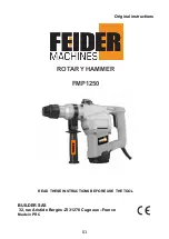 Feider Machines FMP1250 Original Instructions Manual preview