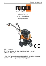 Feider Machines FMTB50 Instruction Manual preview