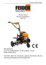 Feider Machines FMTC100 Instruction Manual preview