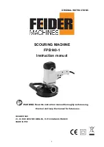 Предварительный просмотр 1 страницы Feider Machines FPB140-1 Instruction Manual