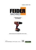 Feider Machines FPV20V2B2B Original Instructions Manual preview