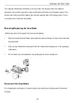 Preview for 22 page of Feider Machines FSP182A Instruction Manual