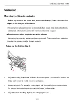 Preview for 24 page of Feider Machines FSP182A Instruction Manual