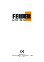 Preview for 22 page of Feider Machines FTDT511ZT-A User Manual