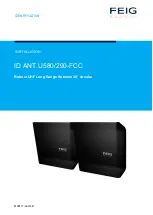 Feig Electronic ID ANT.U580/290-FCC Installation Instructions Manual preview