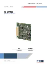 Feig Electronic ID CPR60 Installation Manual preview
