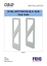 Feig Electronic ID ISC.ANT1700/740-SLA Installation Manual preview