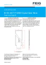 Feig Electronic ID ISC.ANT1710/690 Crystal Gate Excellence Series Quick Installation preview