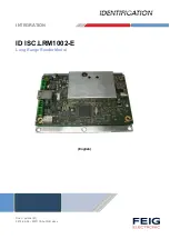 Feig Electronic ID ISC.LRM1002-E Integration Manual preview