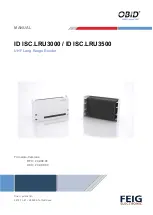 Feig Electronic ID ISC.LRU3000 Manual preview