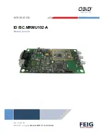 Предварительный просмотр 2 страницы Feig Electronic ID ISC.MRMU102-A User Manual