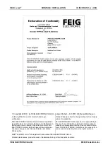 Предварительный просмотр 4 страницы Feig Electronic ID ISC.PRH101-A Installation Manual