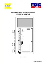 Feig Electronic ID RW24.ABC-A Mounting Instruction предпросмотр