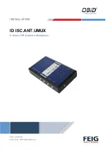 Feig Electronic ISC.ANT.UMUX Installation Manual preview