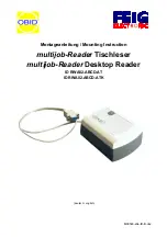 Feig Electronic multijob-Reader Mounting Instruction предпросмотр