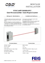 Preview for 1 page of Feig Electronic OBID i-scan HF ID ISC.ANT1300/680-GPC Installation