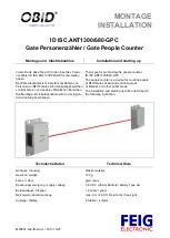 Предварительный просмотр 1 страницы Feig Electronic OBID i-scan HF ID ISC.ANT1300/680-GPC Installation