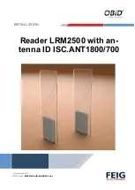 Feig Electronic OBID i-scan HF LRM2500 Installation Manual preview